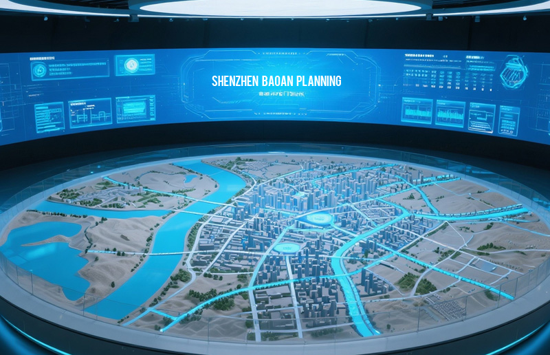 The digital sandtable and multimedia for Shenzhen Bao'an planning are under production.